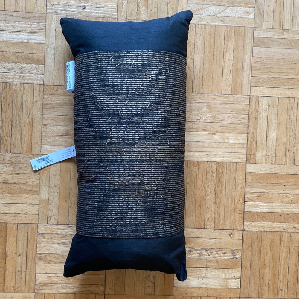 Donna Karan Black Onyx Bedding Collection  11 x 22 Decorative Pillow